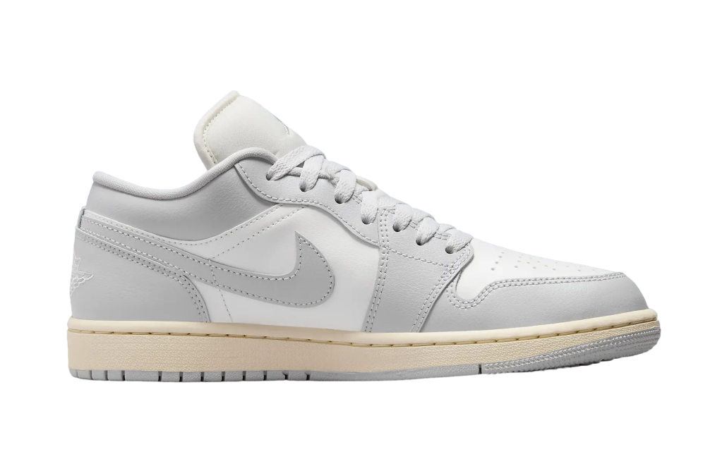 Air Jordan 1 Low Light Grey / Sail - Image 3