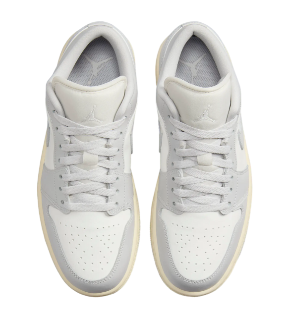 Air Jordan 1 Low Light Grey / Sail - Image 4