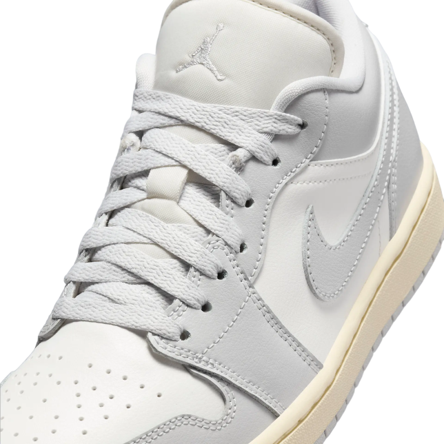Air Jordan 1 Low Light Grey / Sail - Image 7
