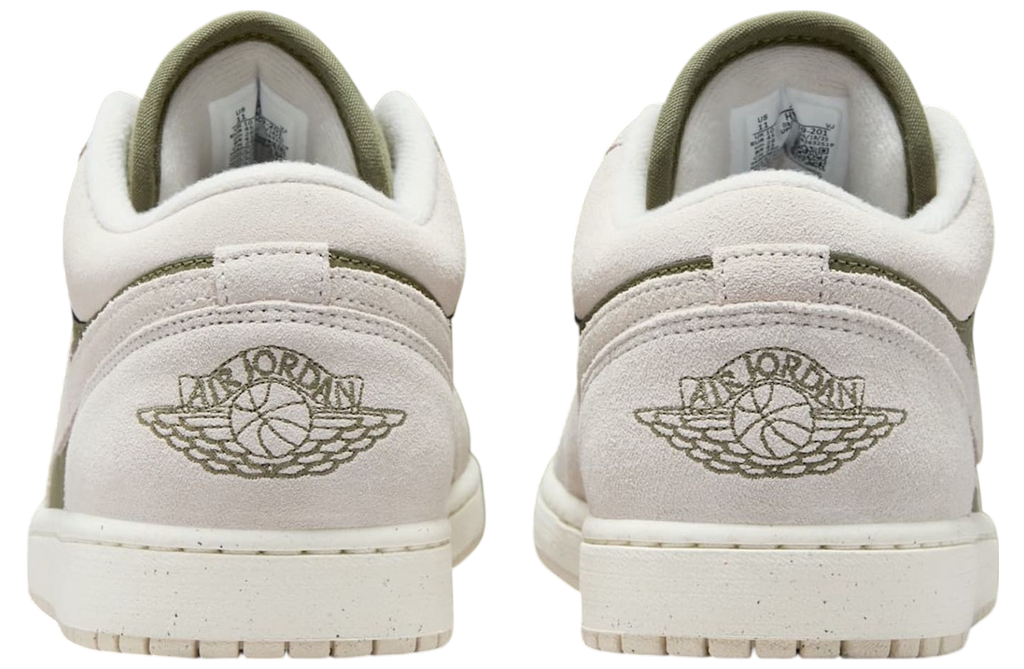 Air Jordan 1 Low Medium Olive / Sail - Image 4