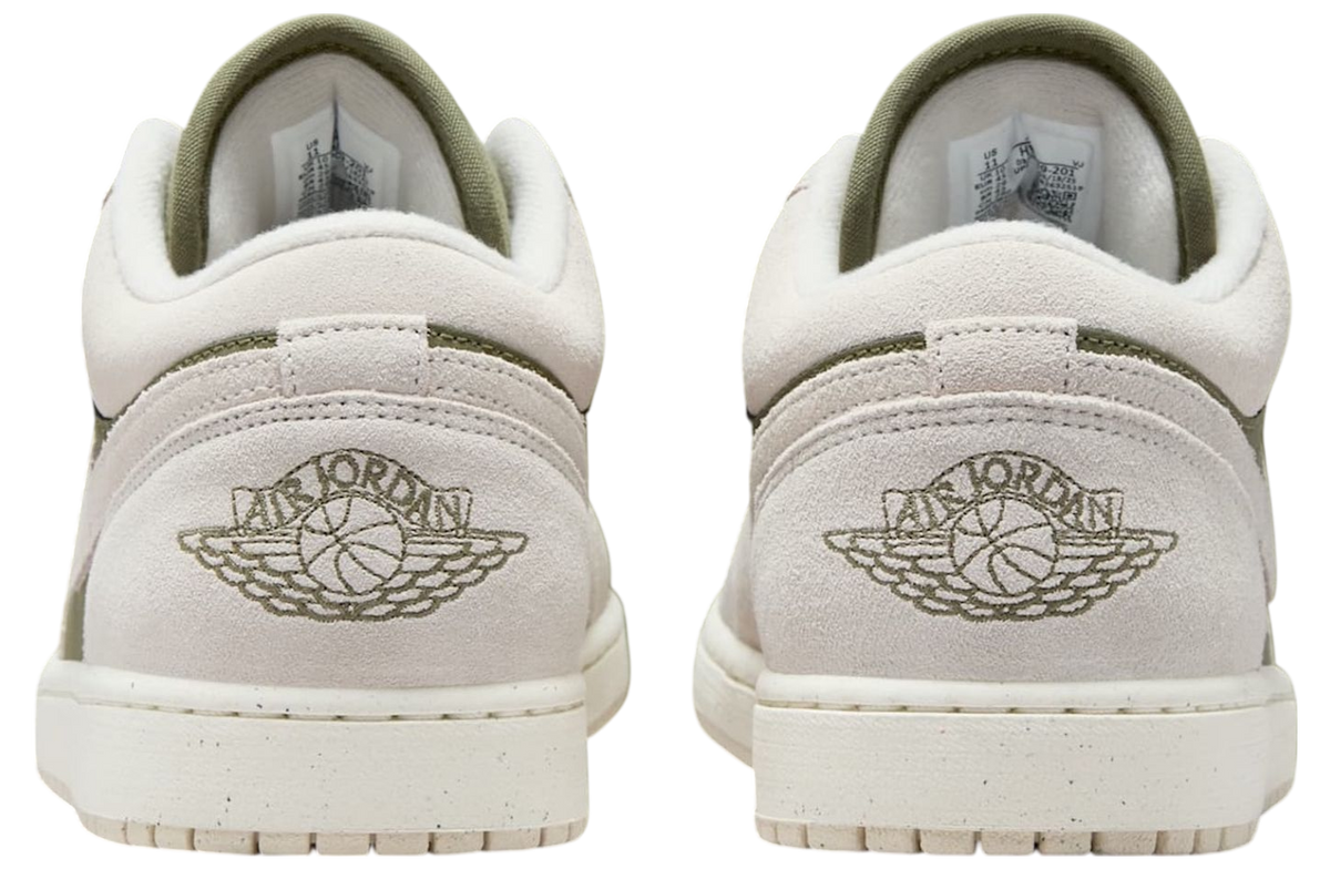 Air Jordan 1 Low Medium Olive / Sail - Image 4