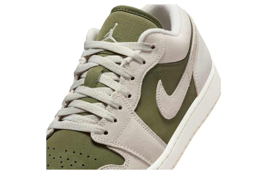 Air Jordan 1 Low Medium Olive / Sail - Image 5