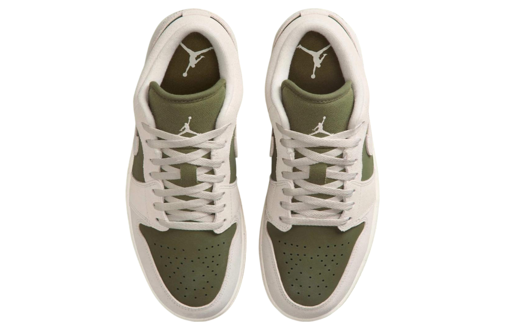 Air Jordan 1 Low Medium Olive / Sail - Image 6