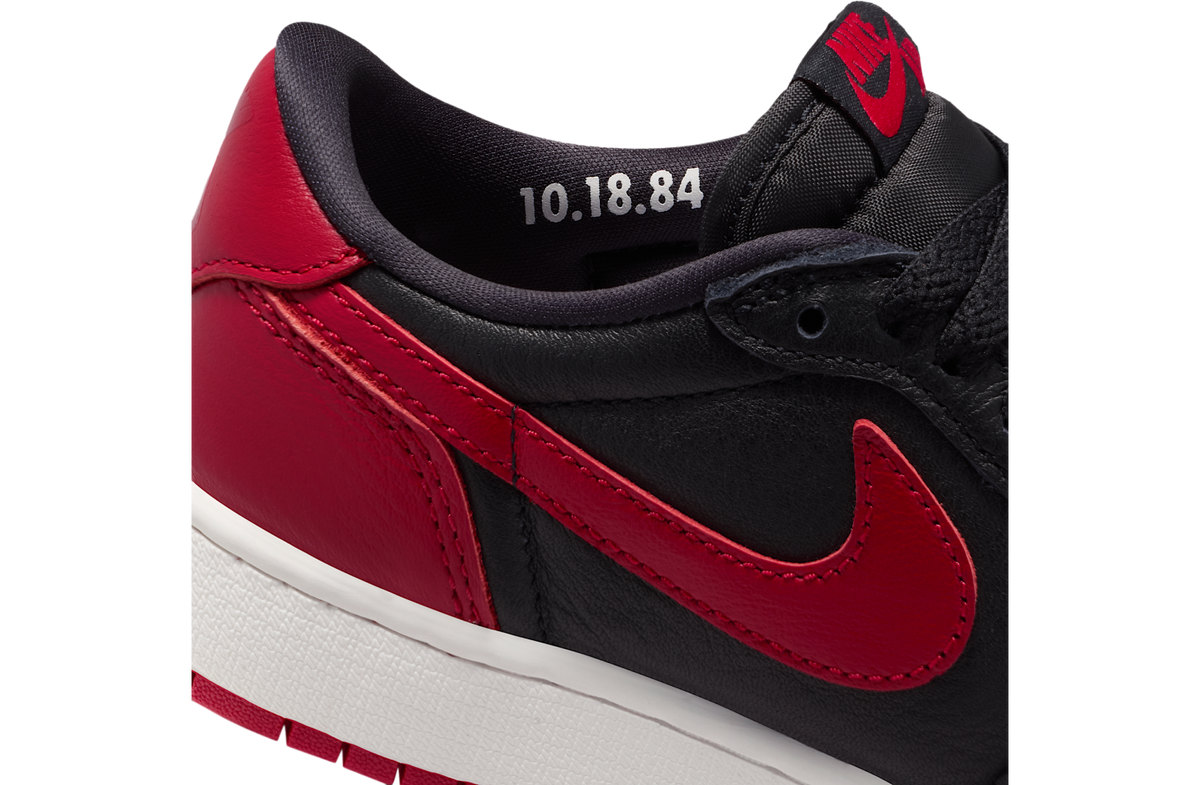 Air Jordan 1 Low OG Banned GS Black / Varsity Red - Image 10