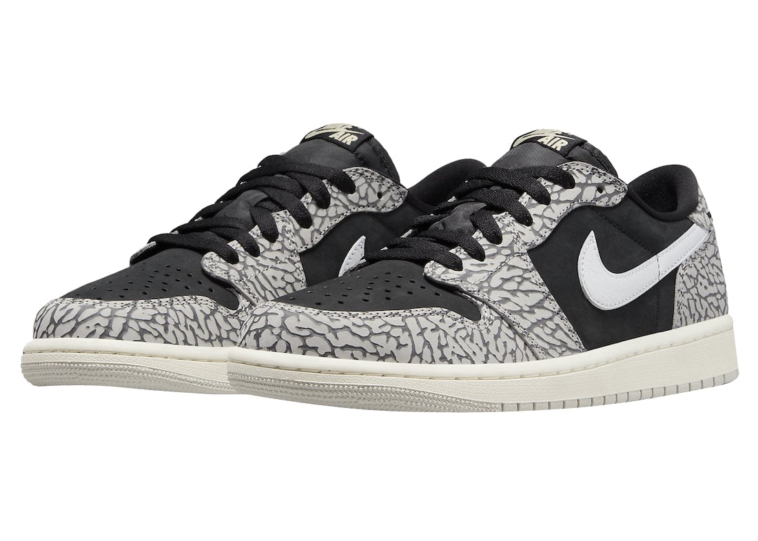 Air Jordan 1 Low OG Black Cement - Image 2