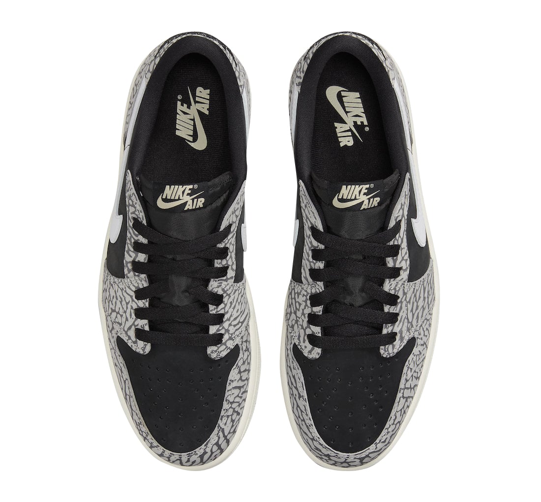 Air Jordan 1 Low OG Black Cement - Image 4