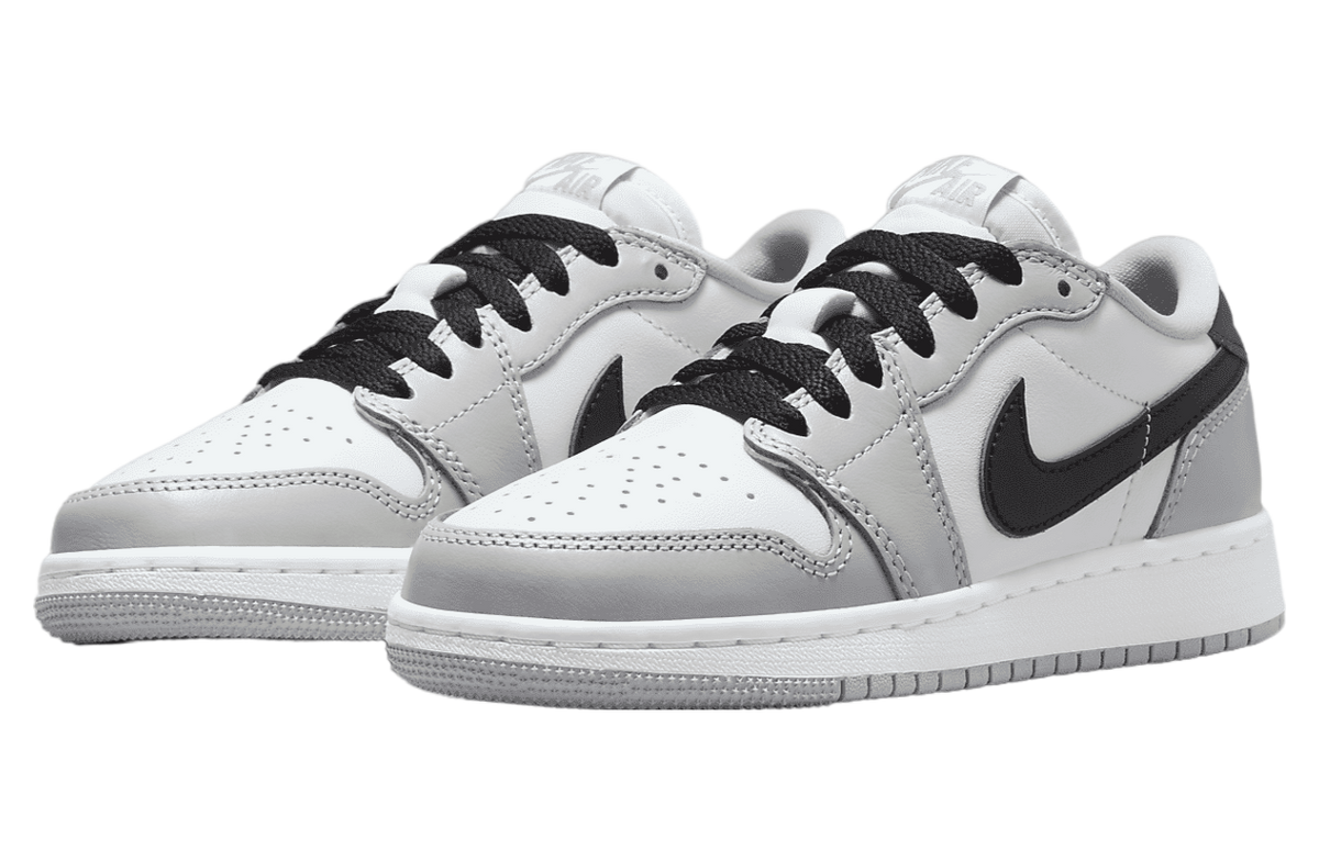 Air Jordan 1 Low OG Wolf Grey GS White / Wolf Grey - Image 5