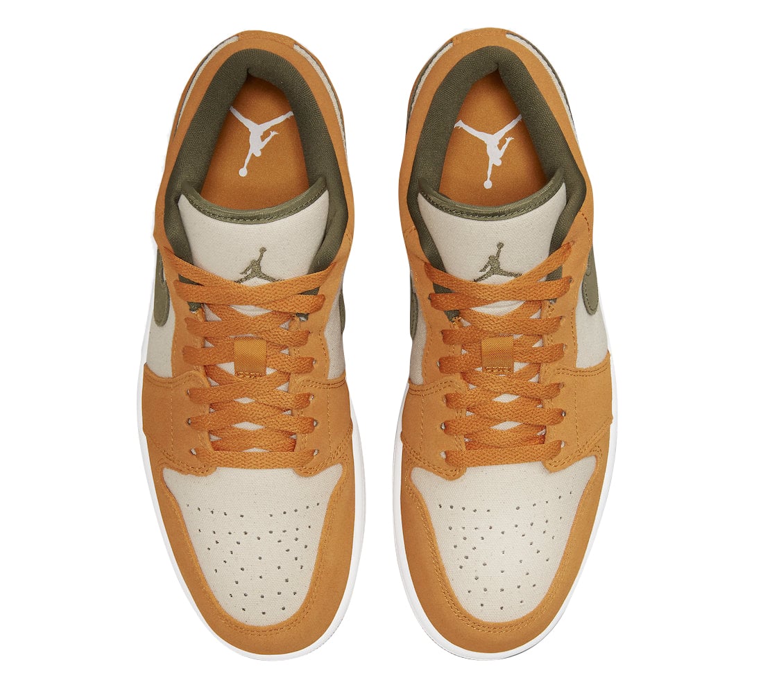 Air Jordan 1 Low Orange Olive - Image 3