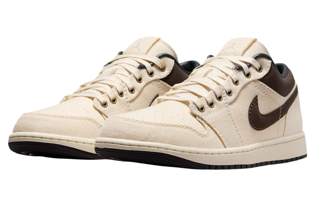 Air Jordan 1 Low Pale Ivory / Baroque Brown - Image 2