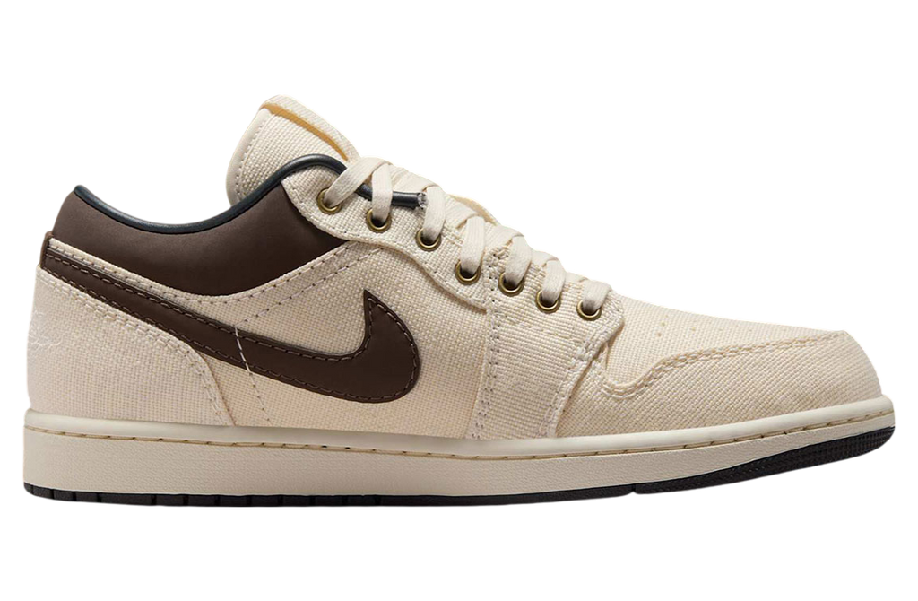 Air Jordan 1 Low Pale Ivory / Baroque Brown - Image 3