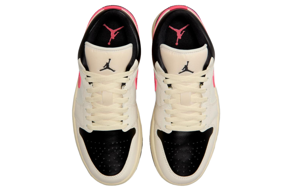 Air Jordan 1 Low Pale Ivory / Black / Racer Pink - Image 5