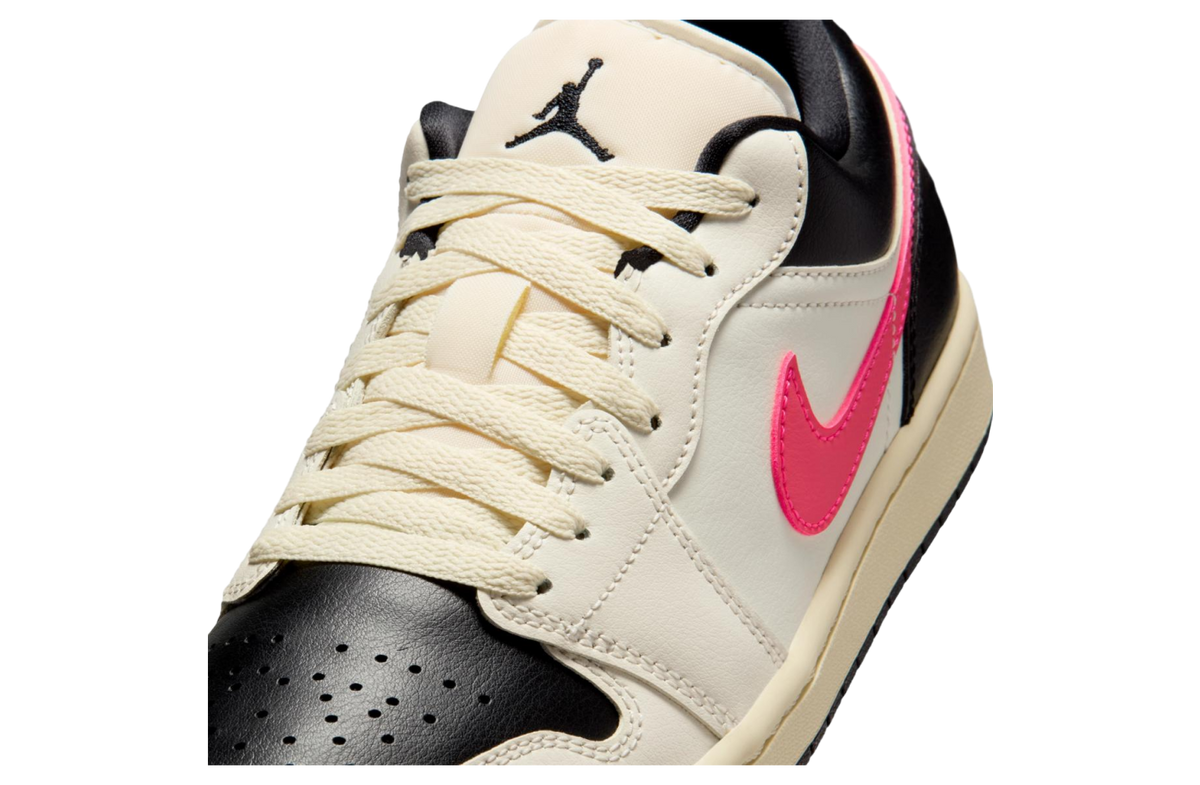 Air Jordan 1 Low Pale Ivory / Black / Racer Pink - Image 8