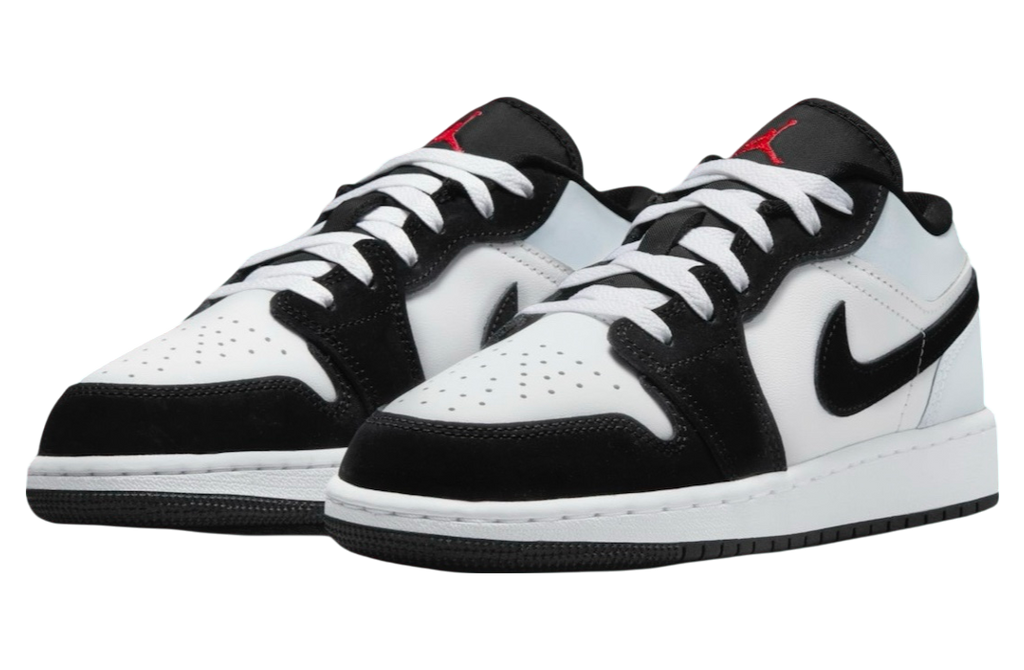 Air Jordan 1 Low Panda Toe White / Black - Image 4