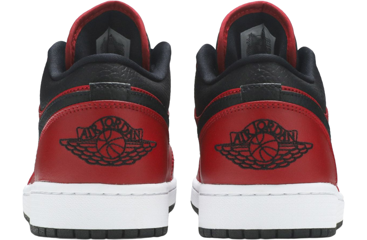 Air Jordan 1 Low Reverse Bred Gym Red / Black - Image 4