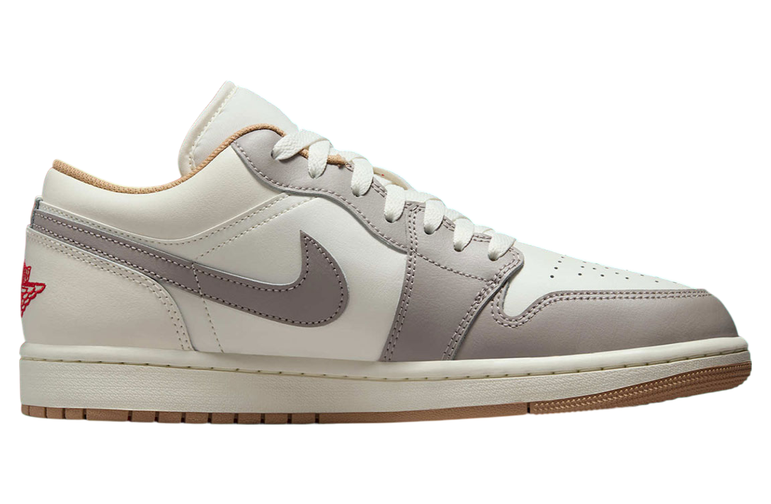 Air Jordan 1 Low Sail / Fire Red - Image 2