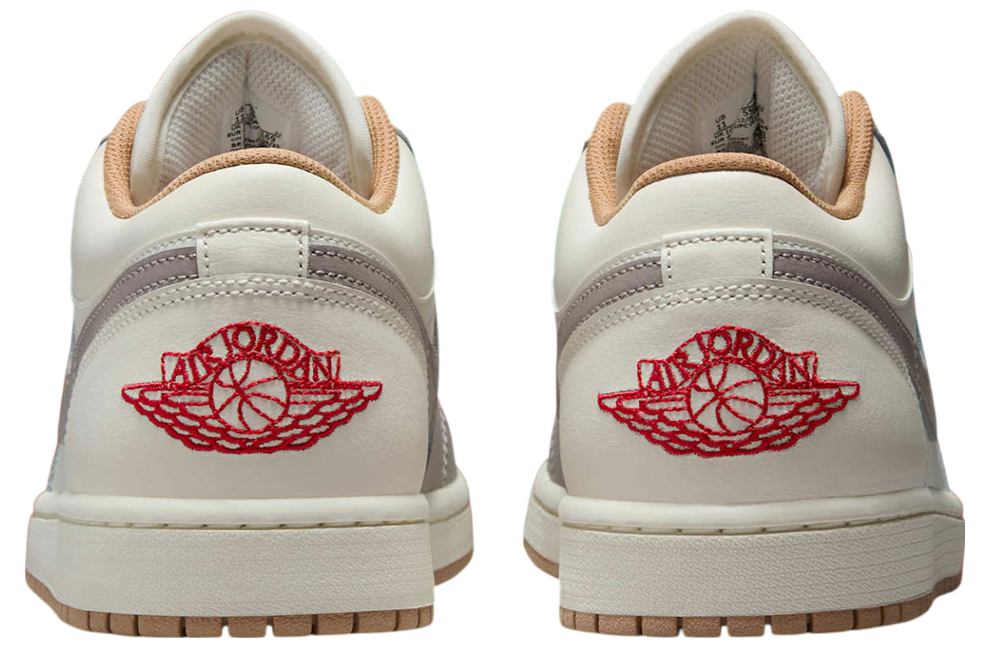 Air Jordan 1 Low Sail / Fire Red - Image 4