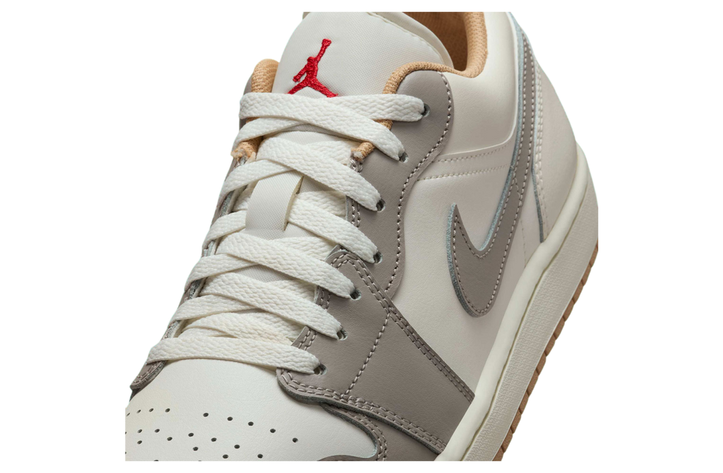 Air Jordan 1 Low Sail / Fire Red - Image 6