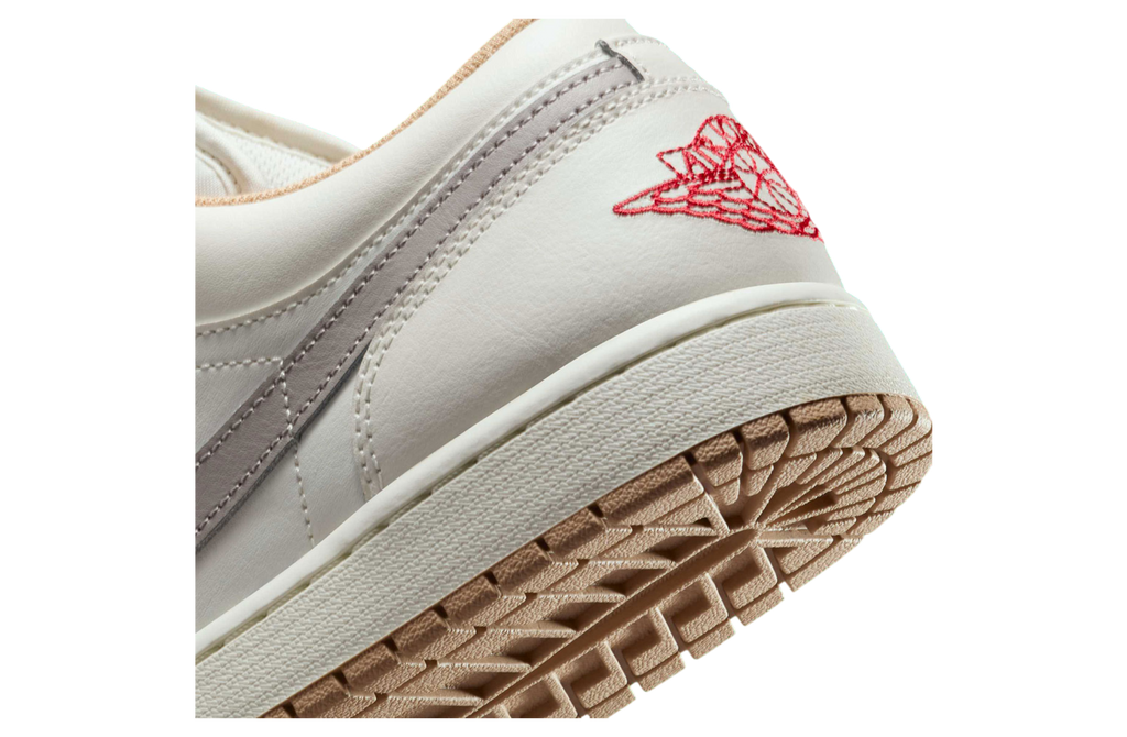 Air Jordan 1 Low Sail / Fire Red - Image 7