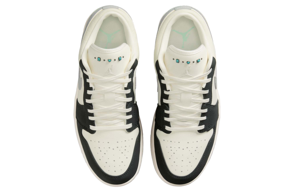 Air Jordan 1 Low Sail / Lt Smoke Grey - Image 5
