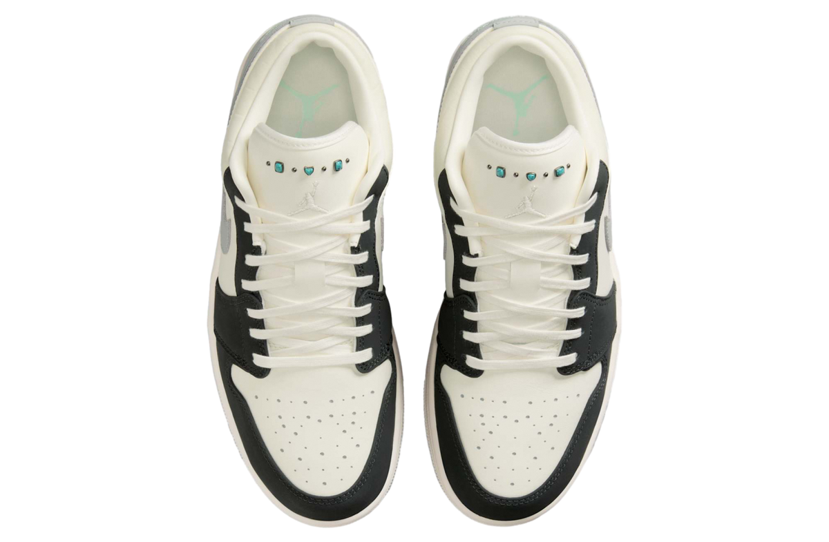 Air Jordan 1 Low Sail / Lt Smoke Grey - Image 5