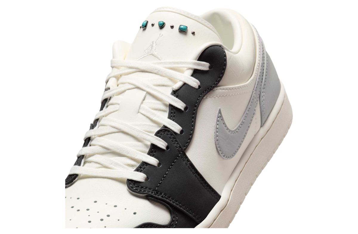 Air Jordan 1 Low Sail / Lt Smoke Grey - Image 6
