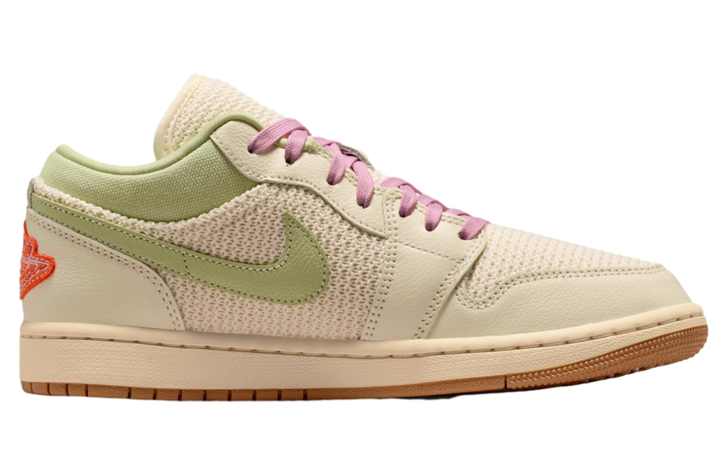 Air Jordan 1 Low Sail / Olive Aura - Image 2