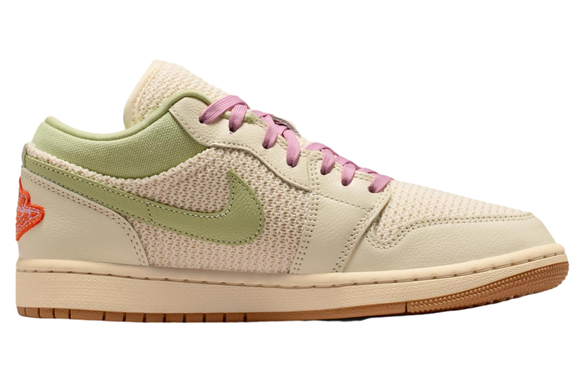 Air Jordan 1 Low Sail / Olive Aura - Image 2