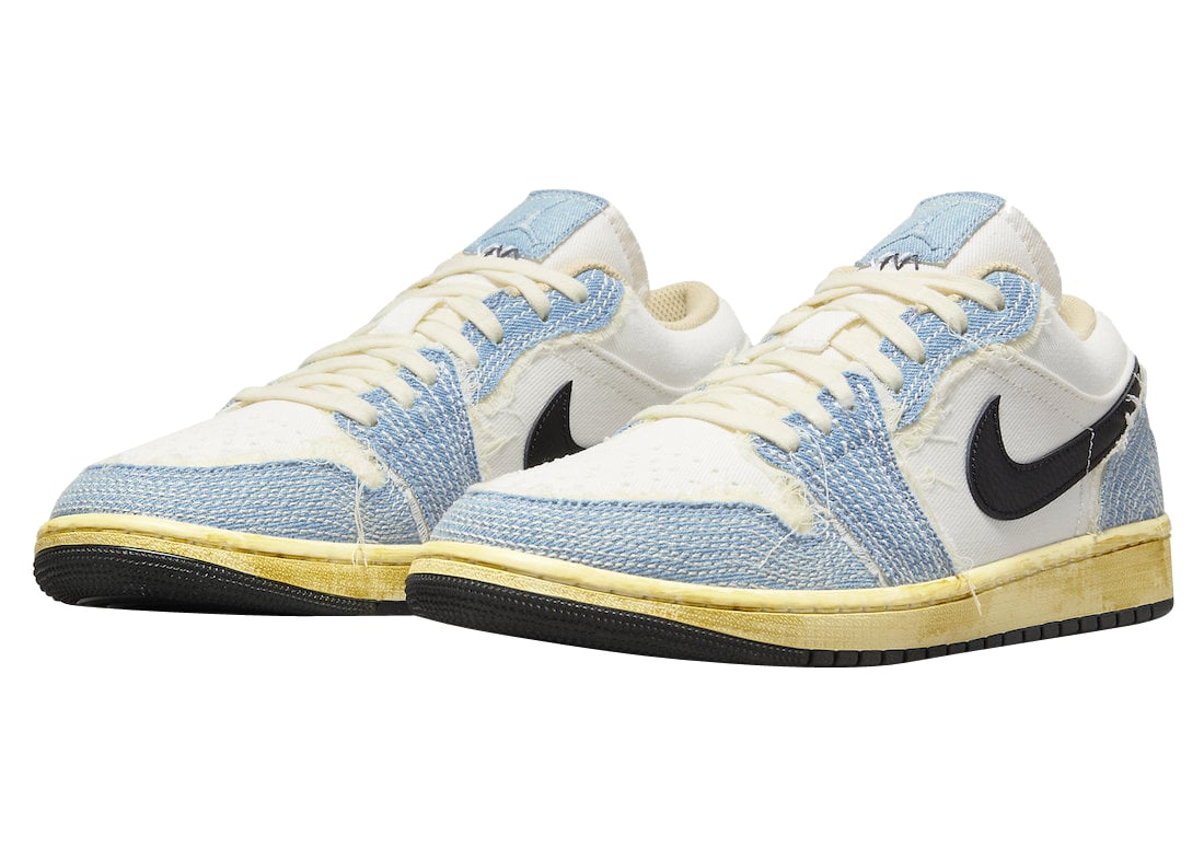 Air Jordan 1 Low Sashiko Denim - Image 2