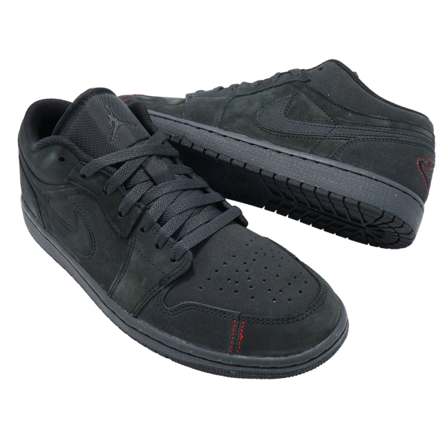 Air Jordan 1 Low SE Craft Dark Smoke Grey / Varsity Red - Image 7
