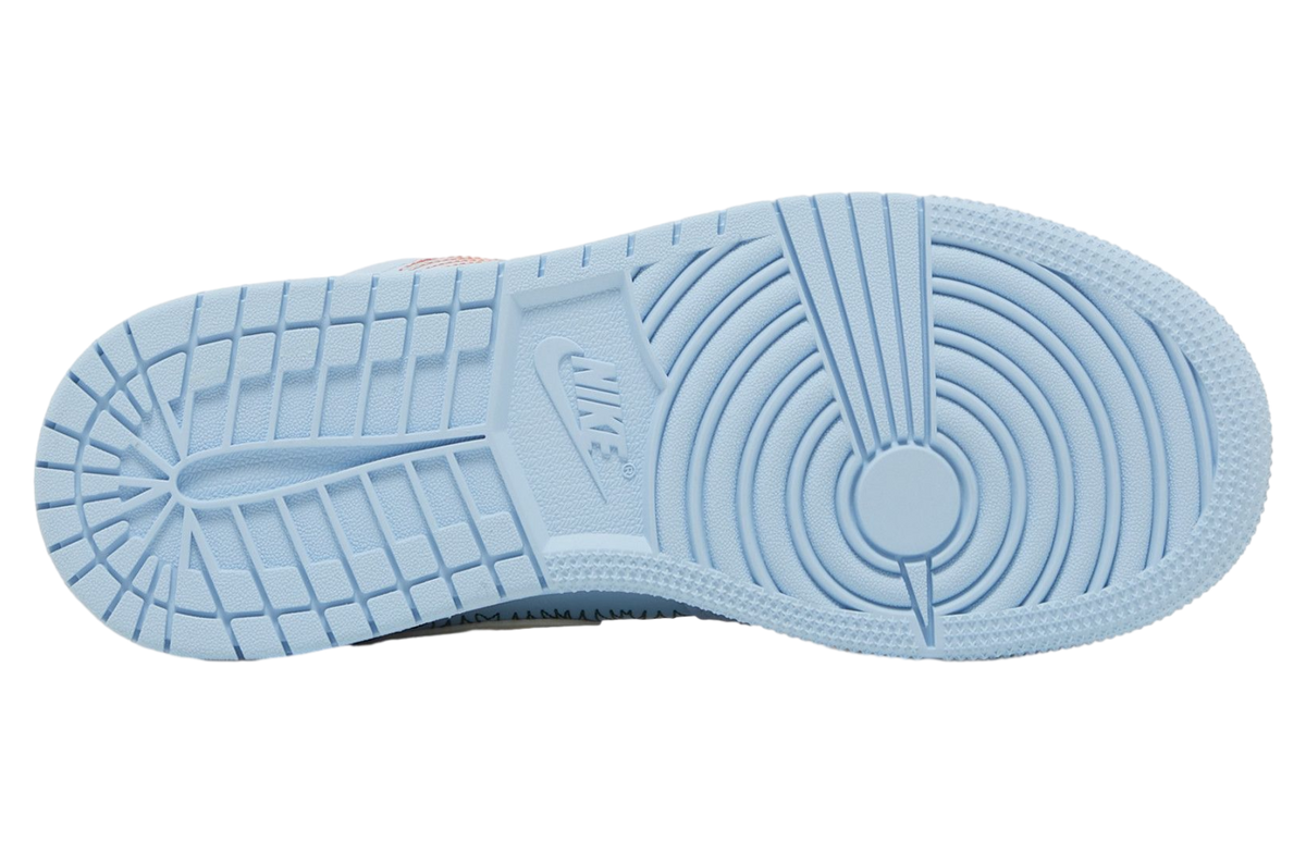 Air Jordan 1 Low SE GS Blue Stitch - Image 3