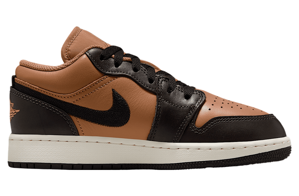 Air Jordan 1 Low SE GS Flax / Baroque Brown - Image 3