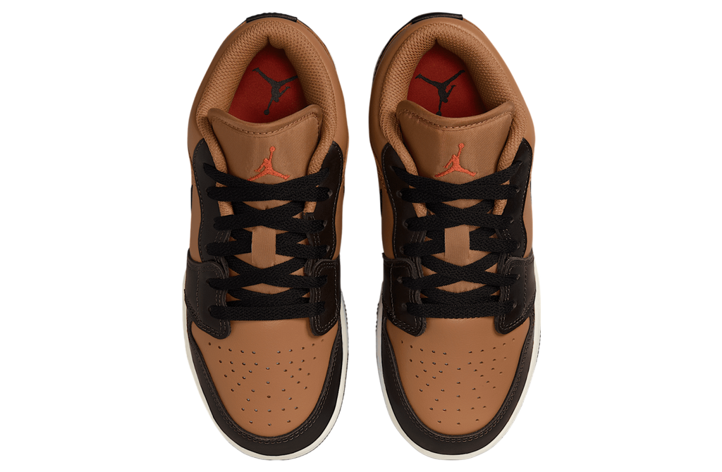 Air Jordan 1 Low SE GS Flax / Baroque Brown - Image 4