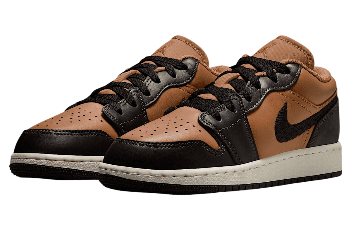 Air Jordan 1 Low SE GS Flax / Baroque Brown - Image 5