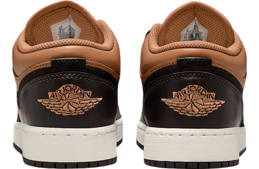 Air Jordan 1 Low SE GS Flax / Baroque Brown - Image 6