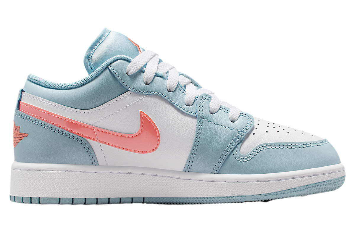 Air Jordan 1 Low SE GS Ocean Bliss / White - Image 3