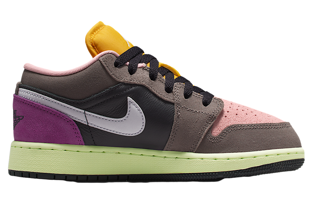 Air Jordan 1 Low SE GS Oil Grey / Cave Stone - Image 3