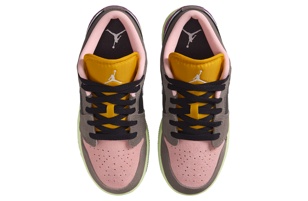 Air Jordan 1 Low SE GS Oil Grey / Cave Stone - Image 4