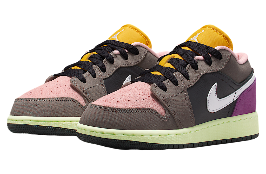 Air Jordan 1 Low SE GS Oil Grey / Cave Stone - Image 5