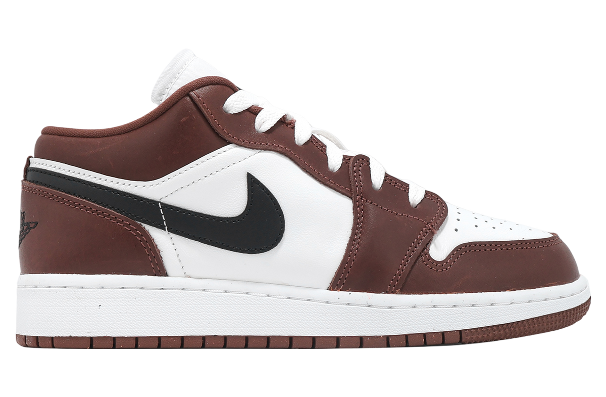 Air Jordan 1 Low SE GS White / Black / Dark Pony - Image 5