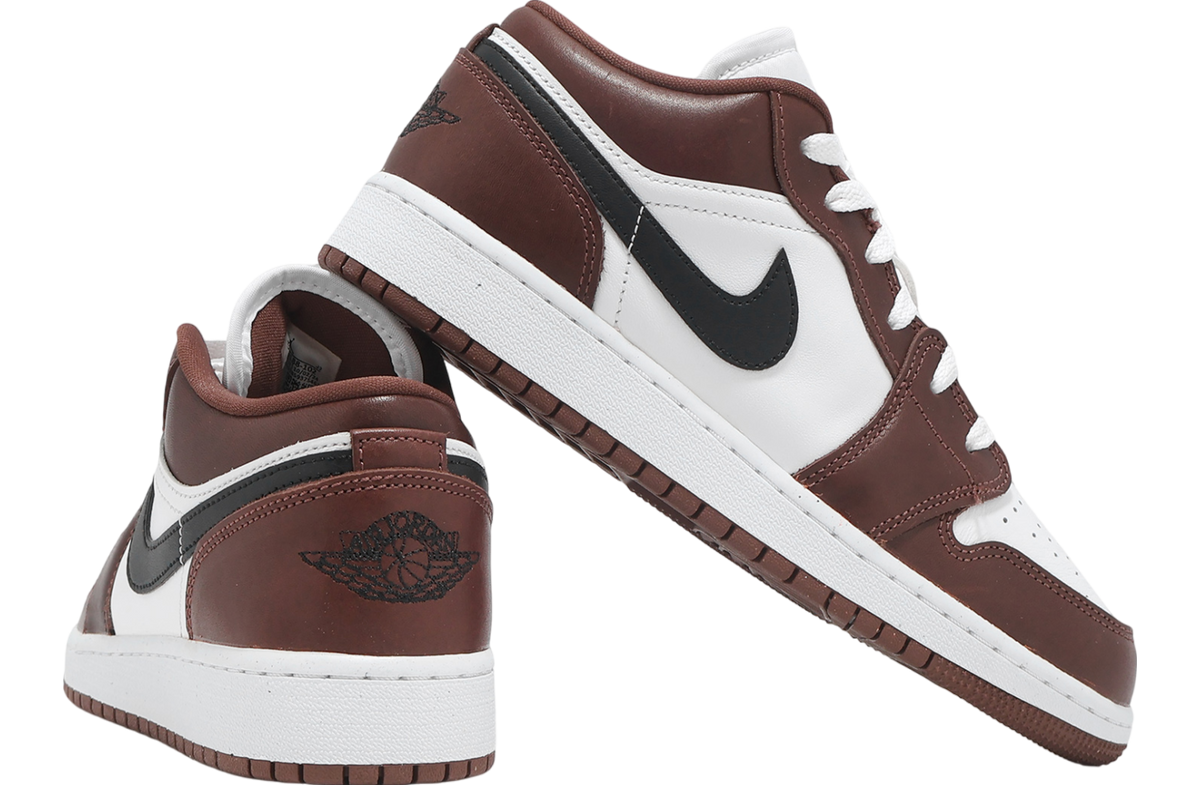 Air Jordan 1 Low SE GS White / Black / Dark Pony - Image 6
