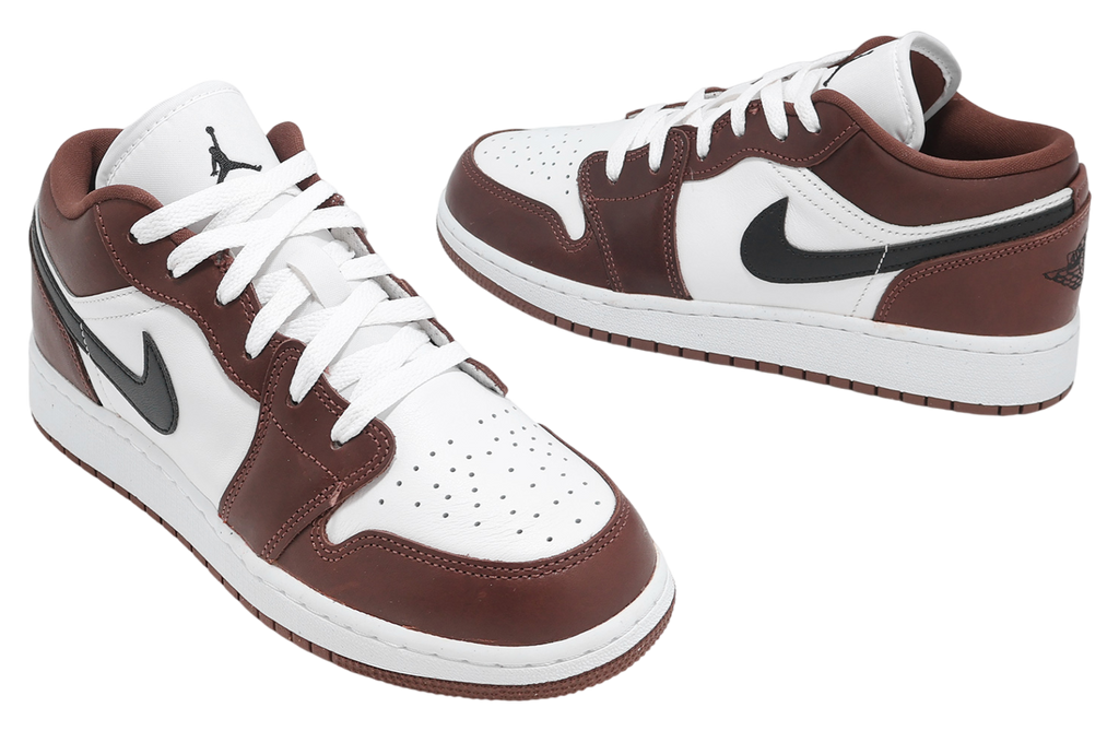 Air Jordan 1 Low SE GS White / Black / Dark Pony - Image 7