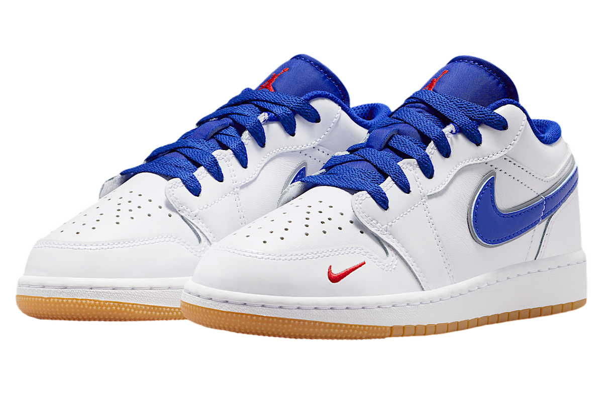 Air Jordan 1 Low SE GS White / Old Royal - Image 5