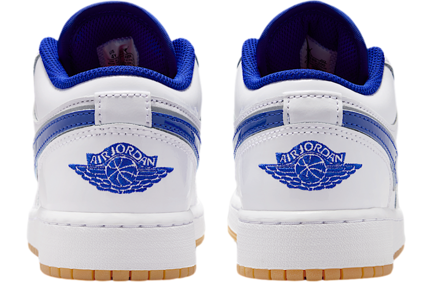 Air Jordan 1 Low SE GS White / Old Royal - Image 6