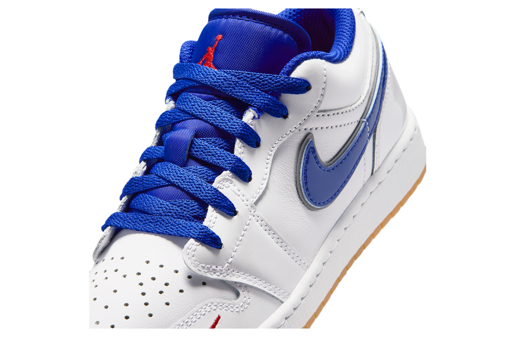 Air Jordan 1 Low SE GS White / Old Royal - Image 7
