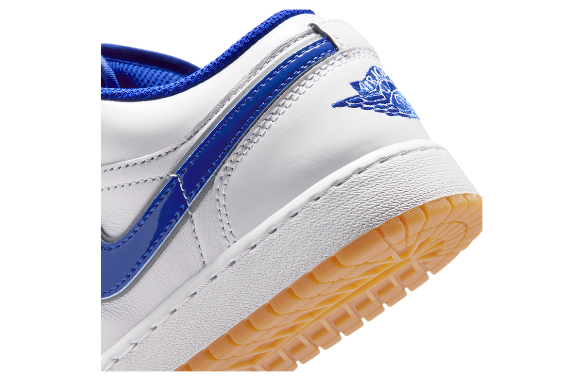 Air Jordan 1 Low SE GS White / Old Royal - Image 8