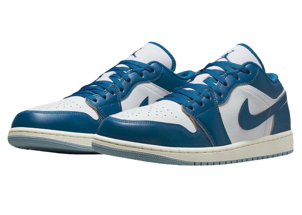 Air Jordan 1 Low SE White Industrial Blue - Image 2
