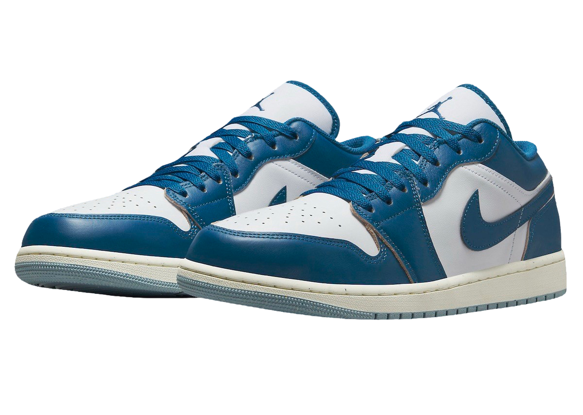 Air Jordan 1 Low SE White Industrial Blue - Image 2