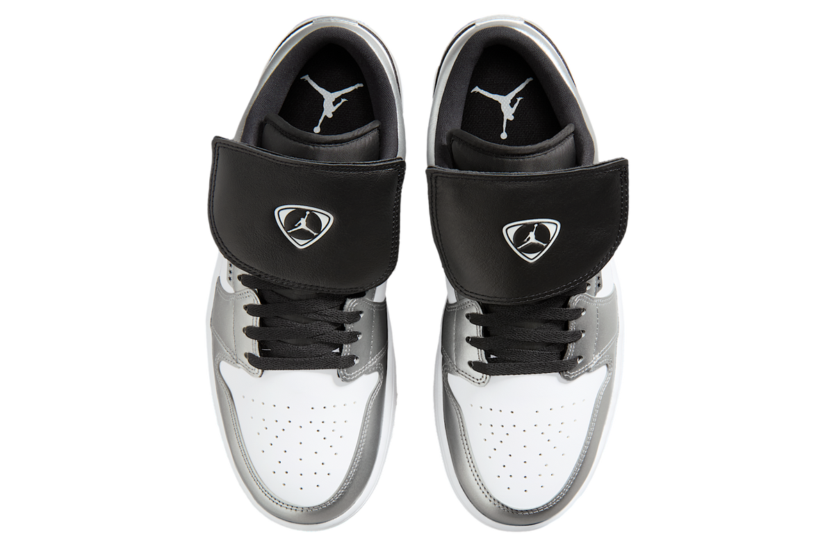 Air Jordan 1 Low SE White / Metallic Silver - Image 4