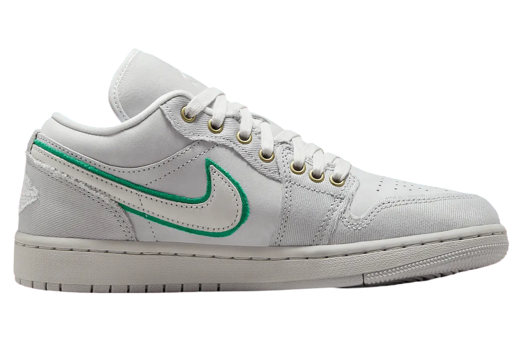 Air Jordan 1 Low SE WMNS Grey / Green - Image 3