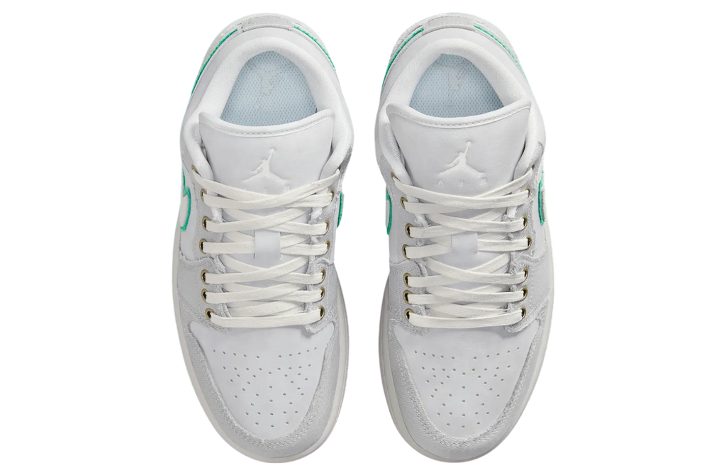 Air Jordan 1 Low SE WMNS Grey / Green - Image 4